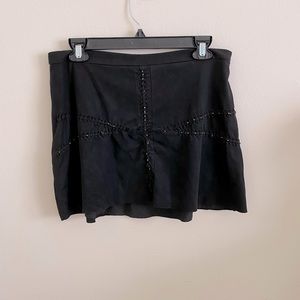 Zara Beaded Suede Skirt